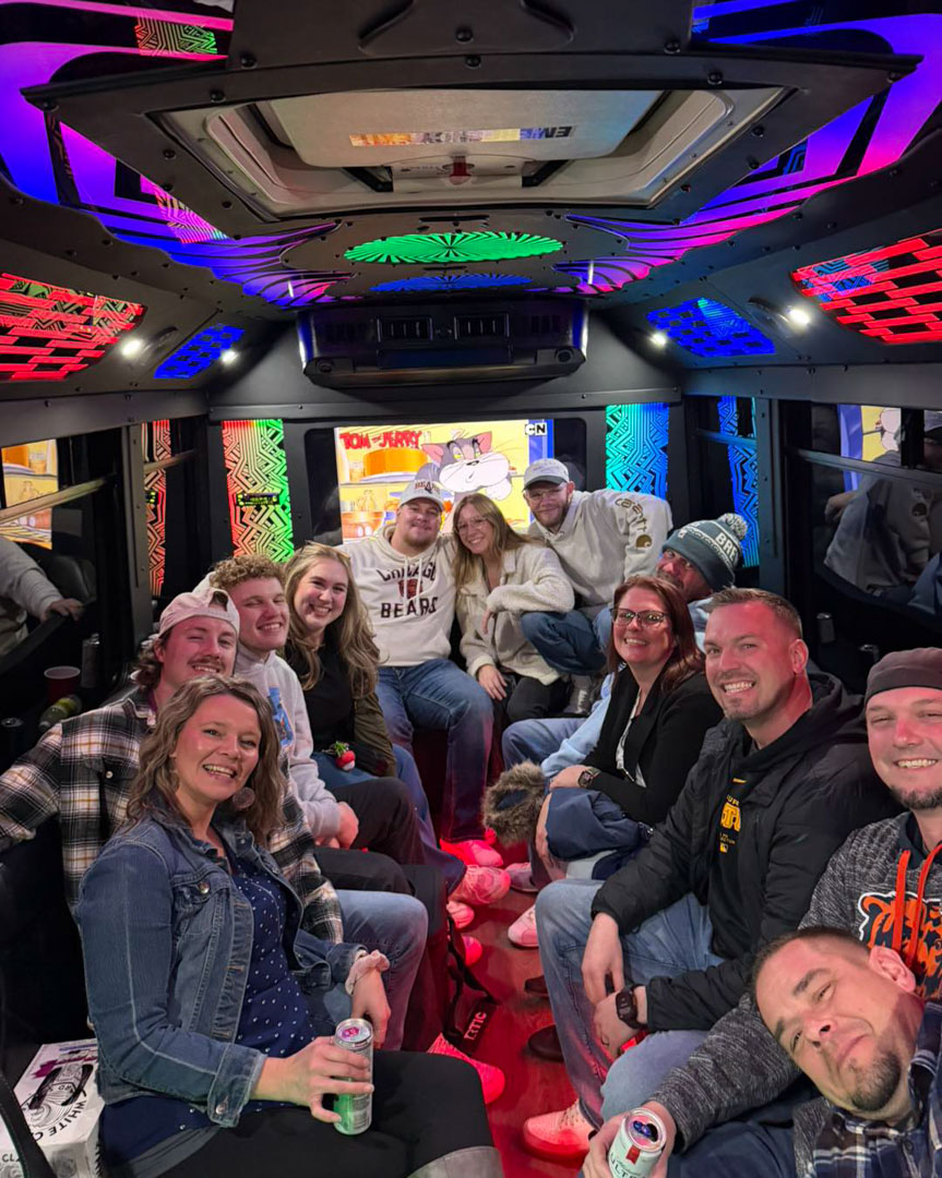 Custom bar crawl group transportation in Michiana